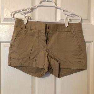3” Khaki J.Crew Chino Shorts